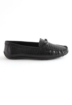 Next Forever Comfort Hardware Regular/Wide Fit - Mocassins - Black