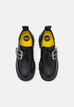 Buffalo Aspha Monk - Mocassins - Black -Femmes Chaussures Boutique 109598a5bbe94dc189196263612d0f12