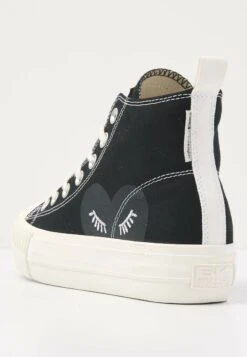 British Knights Kaya Mid - Baskets Montantes - Black Black Heart/Off White -Femmes Chaussures Boutique 17b0cef6033f47e09e1bdba62ea7e02b