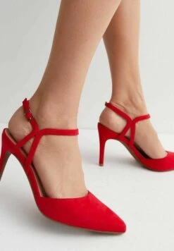 New Look Pointed Toe Stiletto Heel Court - Escarpins À Talons Hauts - Red