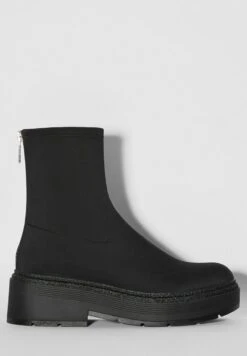 BERSHKA Fitted Flat - Bottines - Black -Femmes Chaussures Boutique 4d692d4593b64295ada59609b3eddbd9