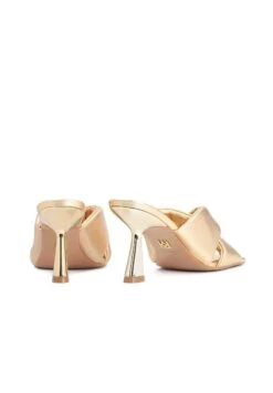 Kazar Eola-Mules On A Heel Shaped Like A Hourglass - Sandales À Talons Hauts - Gold -Femmes Chaussures Boutique 5b6f08da09294985aeb1bae5d9d8dcdd
