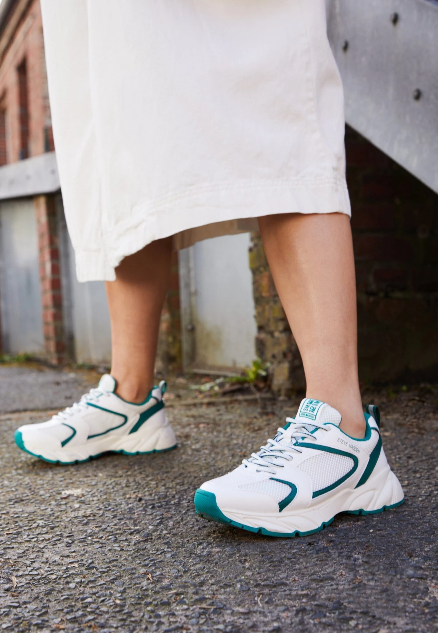 Steve Madden Standout - Baskets Basses - White/Emerald 4 Steve Madden Standout - Baskets Basses - White/Emerald – Image 2