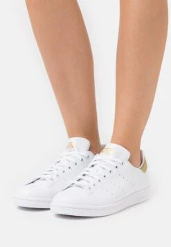 Adidas Originals Stan Smith - Baskets Basses - Footwear White/Gold Metallic