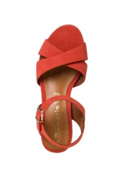 Tamaris Sandales Compensées - Orange Suede -Femmes Chaussures Boutique 86c60f34b88148549eac107ecb42677b