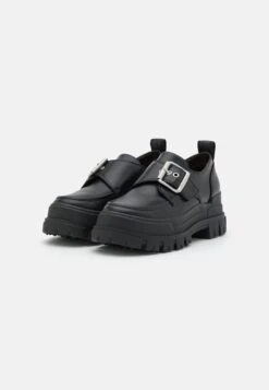 Buffalo Aspha Monk - Mocassins - Black -Femmes Chaussures Boutique 8e77610995ed4cf7b286f95224134432