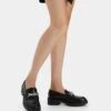 BERSHKA With Metallic Detail - Mocassins - Black -Femmes Chaussures Boutique 9713887c24ab483a9c8c8a22d46b82fa