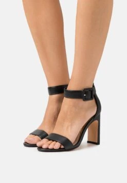 Buffalo Vegan Jean Ankle - Sandales À Talons Hauts - Black