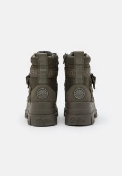 Buffalo Aspha Laceup Mid - Bottines À Lacets - Khaki -Femmes Chaussures Boutique a0237867a35b46d4a3255e1458c1195e