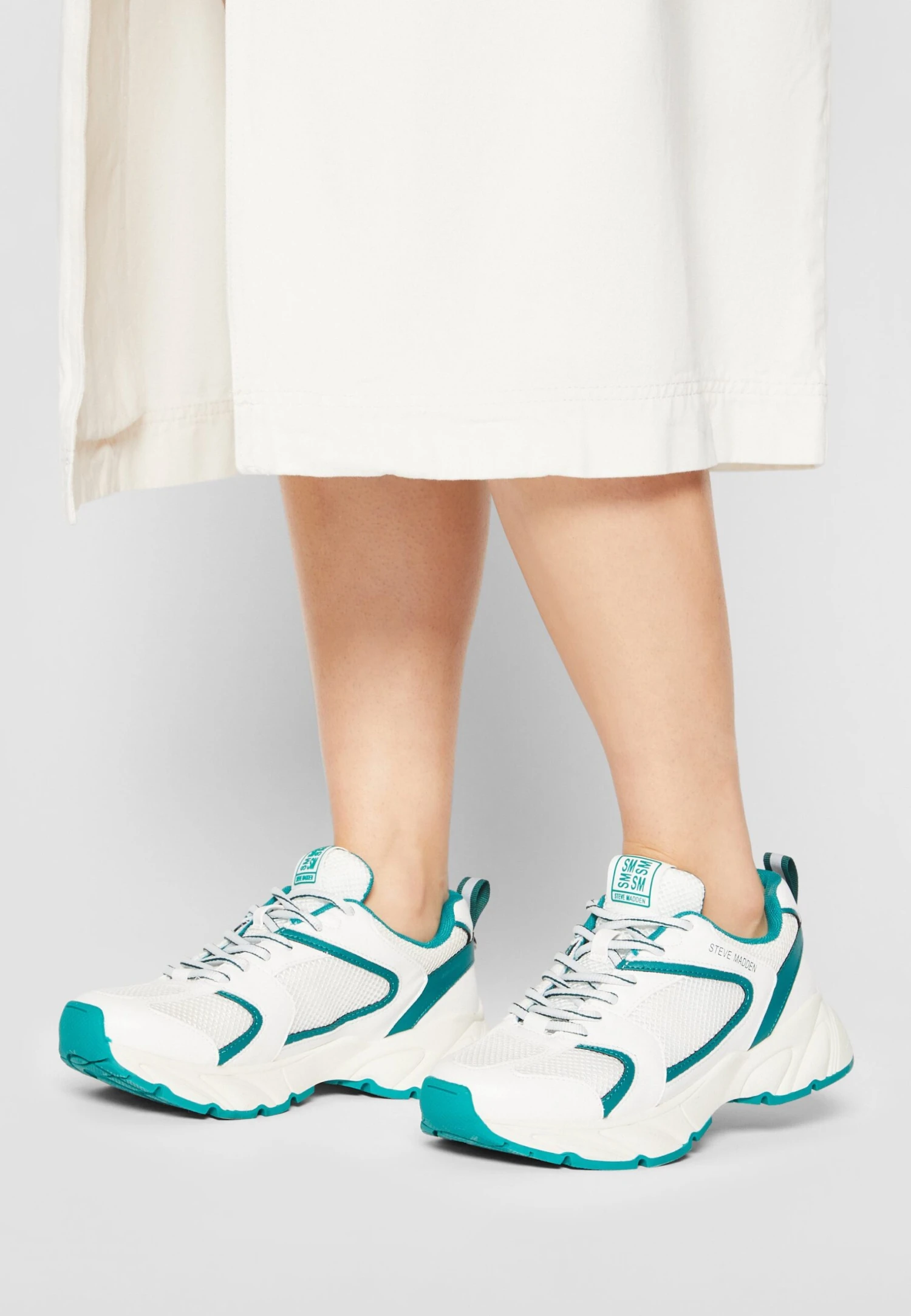 Steve Madden Standout - Baskets Basses - White/Emerald 6 Steve Madden Standout - Baskets Basses - White/Emerald – Image 4