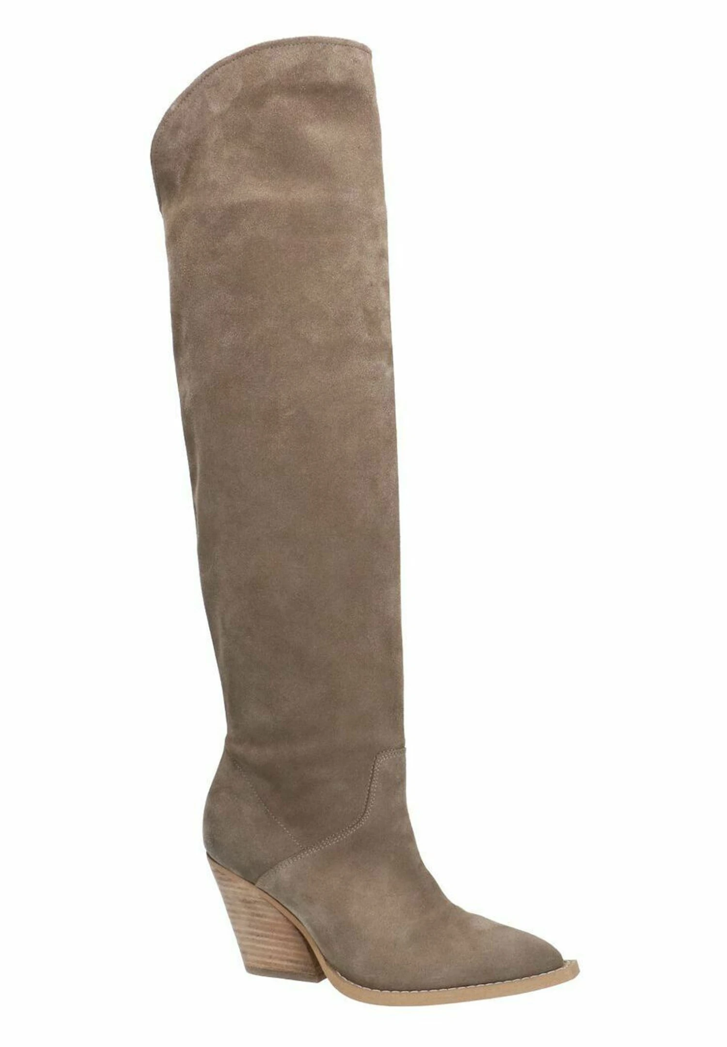 Bottes À Talons Hauts - Taupe 4 Bottes À Talons Hauts - Taupe – Image 2