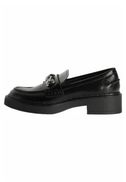 BERSHKA With Metallic Detail - Mocassins - Black -Femmes Chaussures Boutique be39e269e58443ce8fed708b77cb1d28
