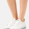 Calvin Klein Jeans Flatform - Baskets Basses - Bright White