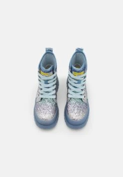 Buffalo Aspha - Bottines À Plateau - Silver/Blue -Femmes Chaussures Boutique c97467cf7b724191ab3805d84bb42fd2